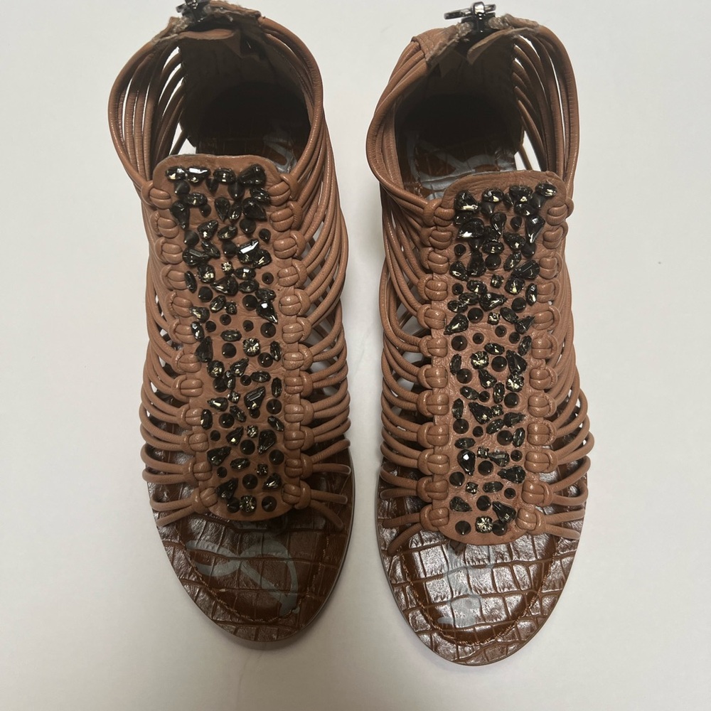 Sam Edelman Tan Woven Sandals